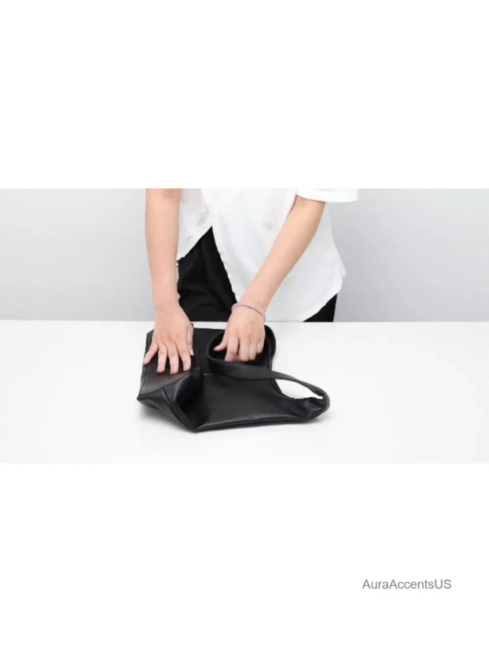 Slouchy Hobo Bag for Women Soft Shoulder Bags PU Leather Tote Purses Work Travel